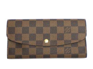 LV ヴィトン 財布 コピー ダミエ N63019 ポルトフォイユ エミリー 長財布 ダークブラウン